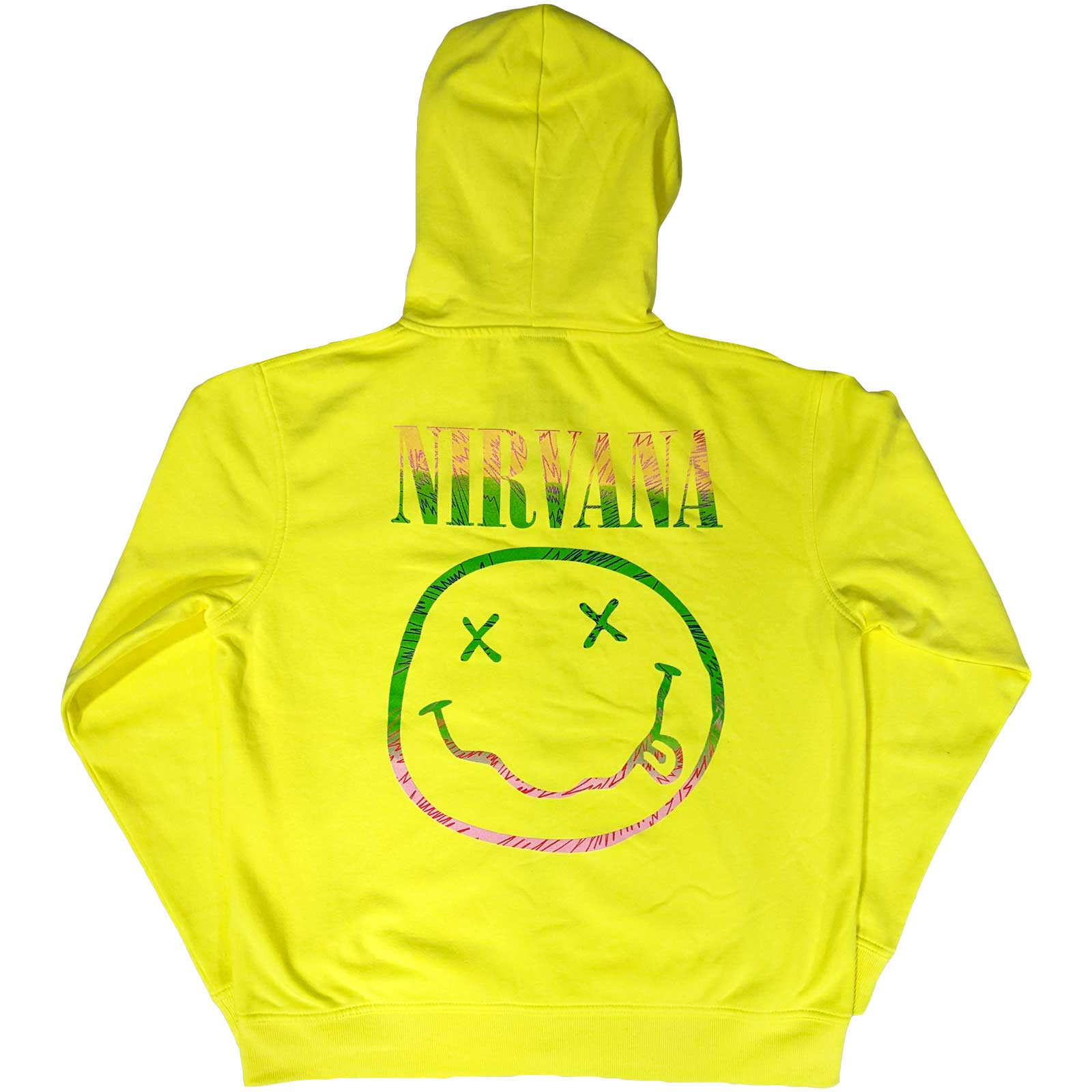 Image of Nirvana Unisex Zipped Hoodie - Sorbet Ray Smile Rock Off